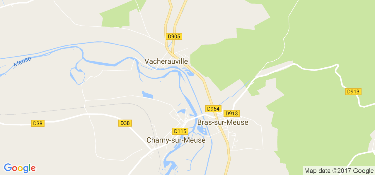 map de la ville de Vacherauville