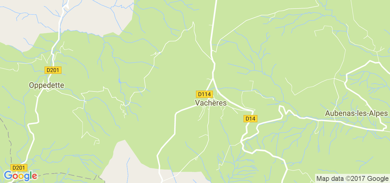 map de la ville de Vachères