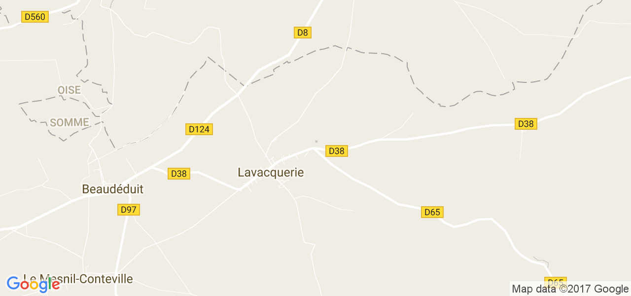 map de la ville de Vacquerie