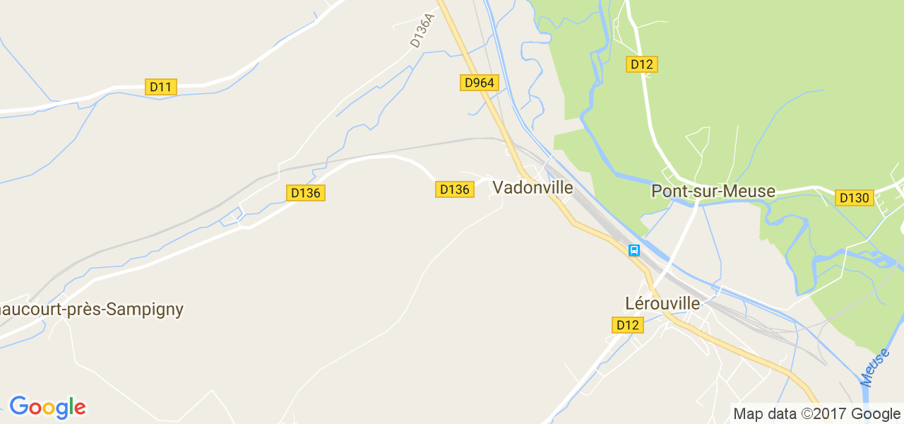 map de la ville de Vadonville