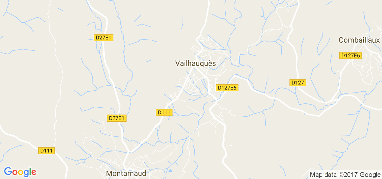 map de la ville de Vailhauquès