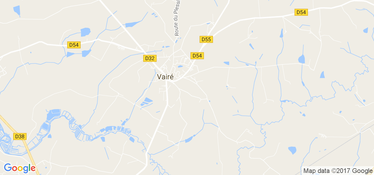 map de la ville de Vairé