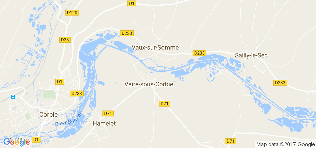 map de la ville de Vaire-sous-Corbie