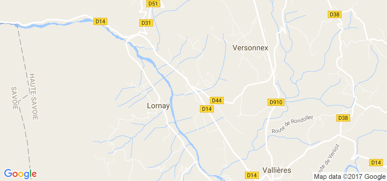 map de la ville de Val-de-Fier