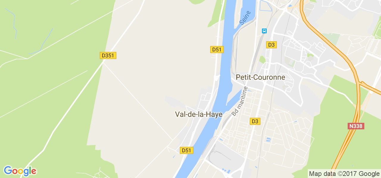 map de la ville de Val-de-la-Haye