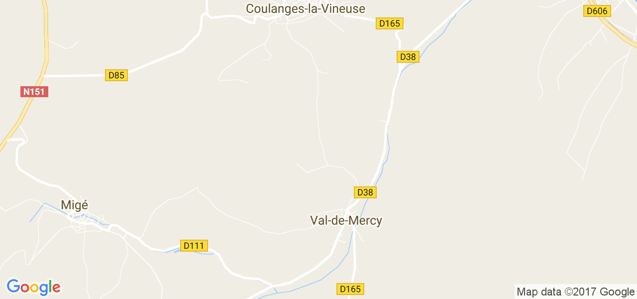 map de la ville de Val-de-Mercy