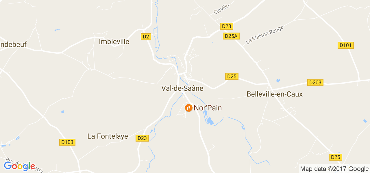 map de la ville de Val-de-Saâne