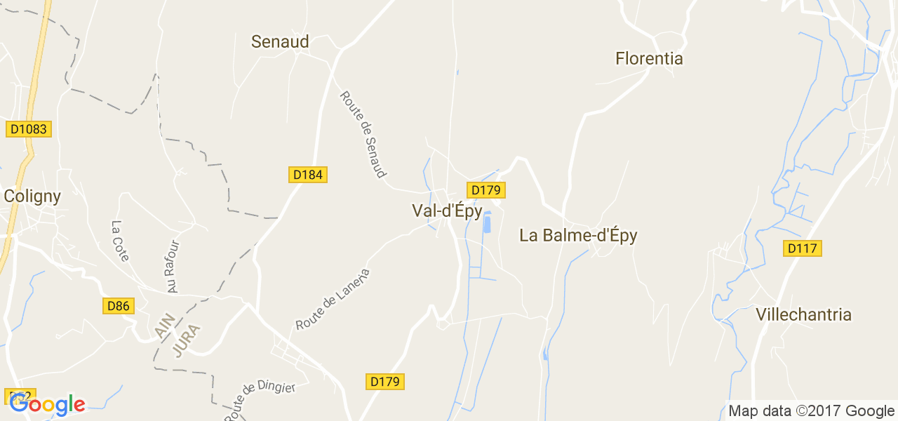 map de la ville de Val-d'Épy