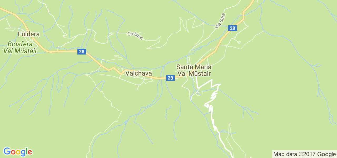 map de la ville de Val Müstair