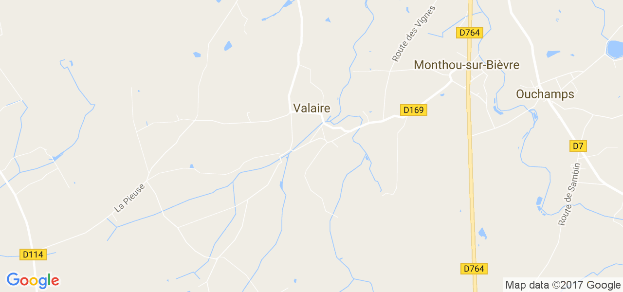 map de la ville de Valaire