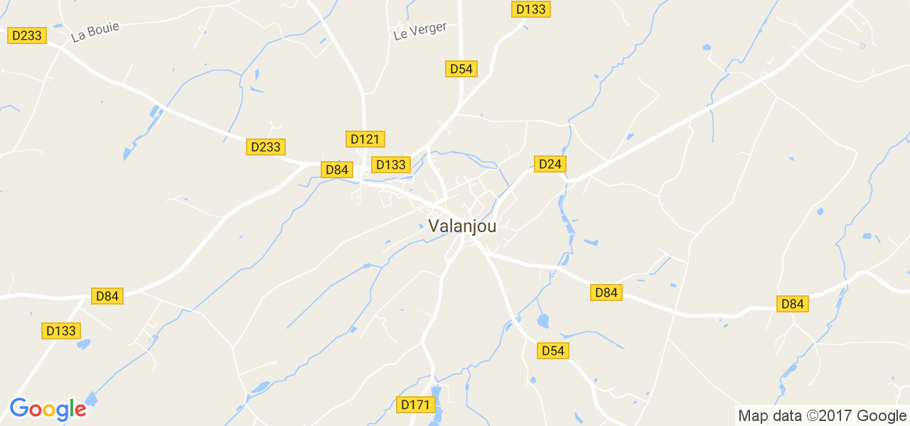 map de la ville de Valanjou