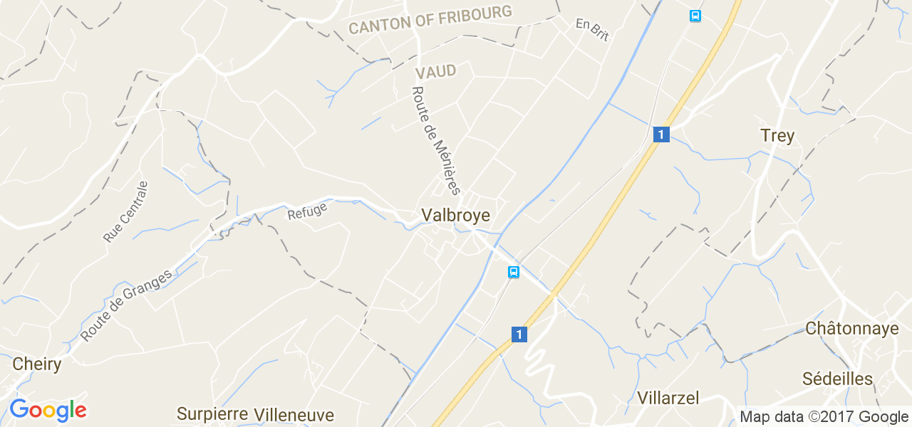 map de la ville de Valbroye