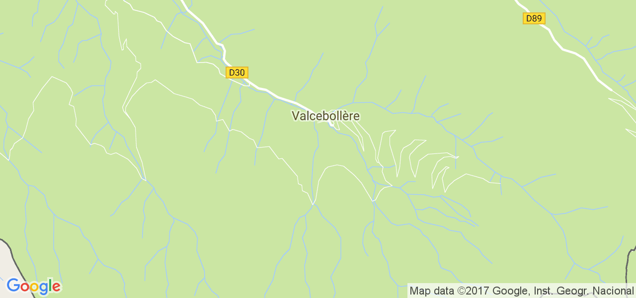 map de la ville de Valcebollère