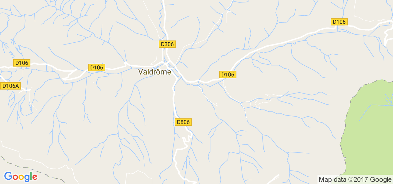 map de la ville de Valdrôme