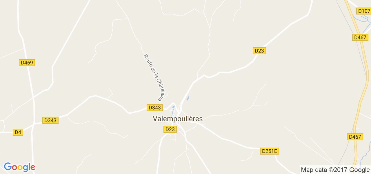 map de la ville de Valempoulières