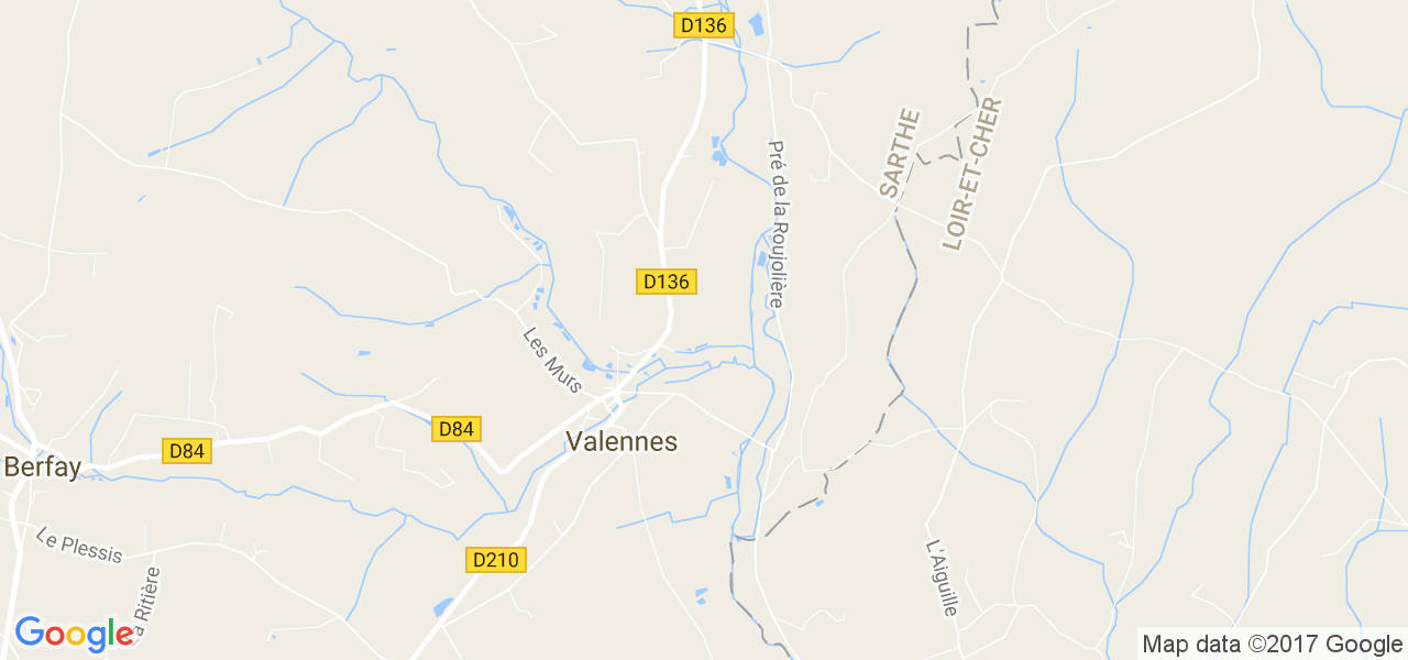 map de la ville de Valennes