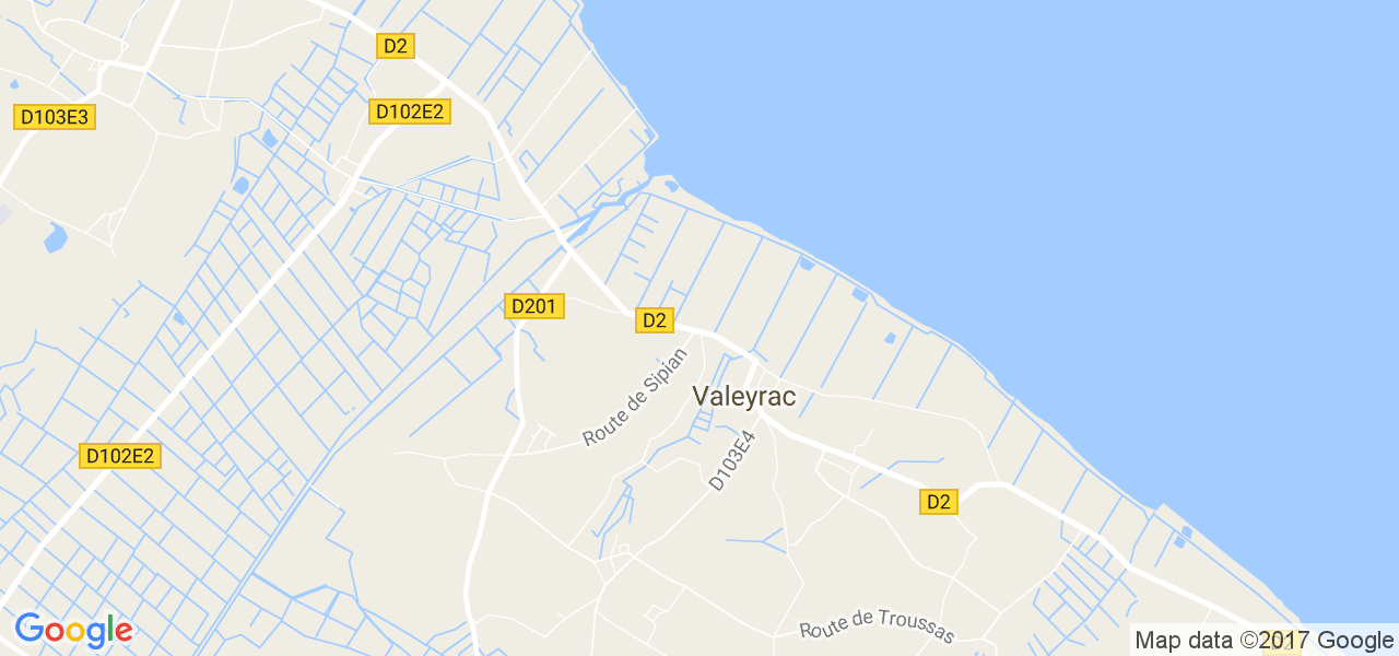 map de la ville de Valeyrac