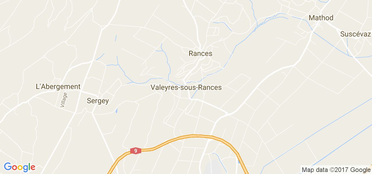 map de la ville de Valeyres-sous-Rances