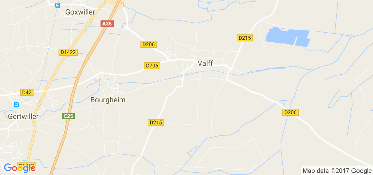 map de la ville de Valff