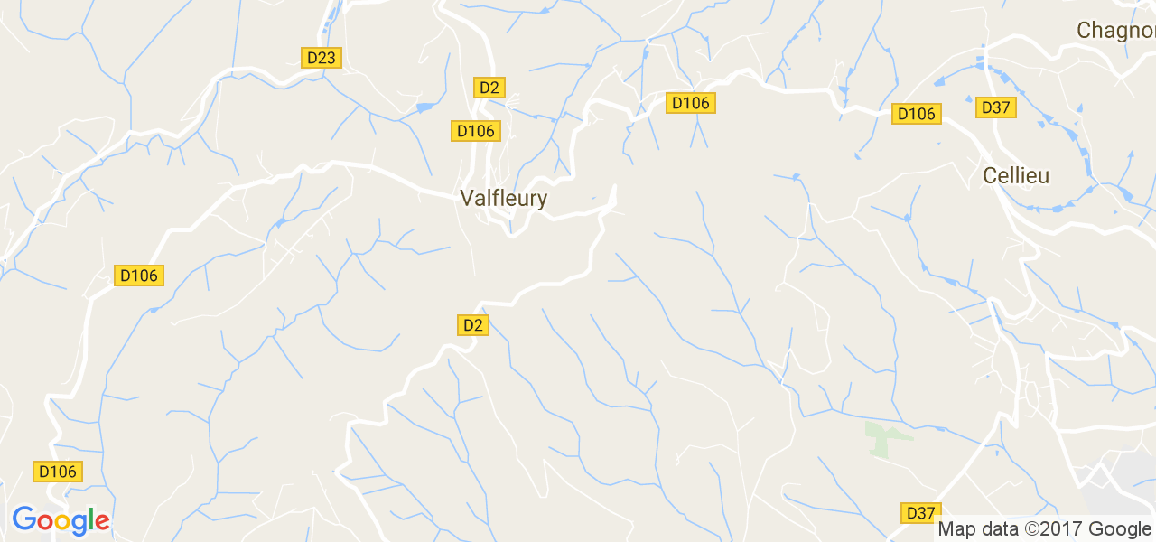 map de la ville de Valfleury