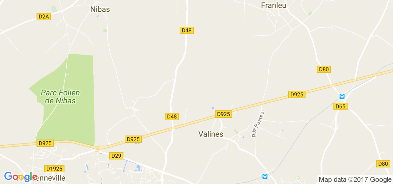 map de la ville de Valines