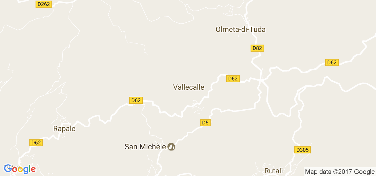 map de la ville de Vallecalle
