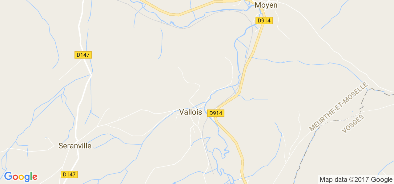 map de la ville de Vallois