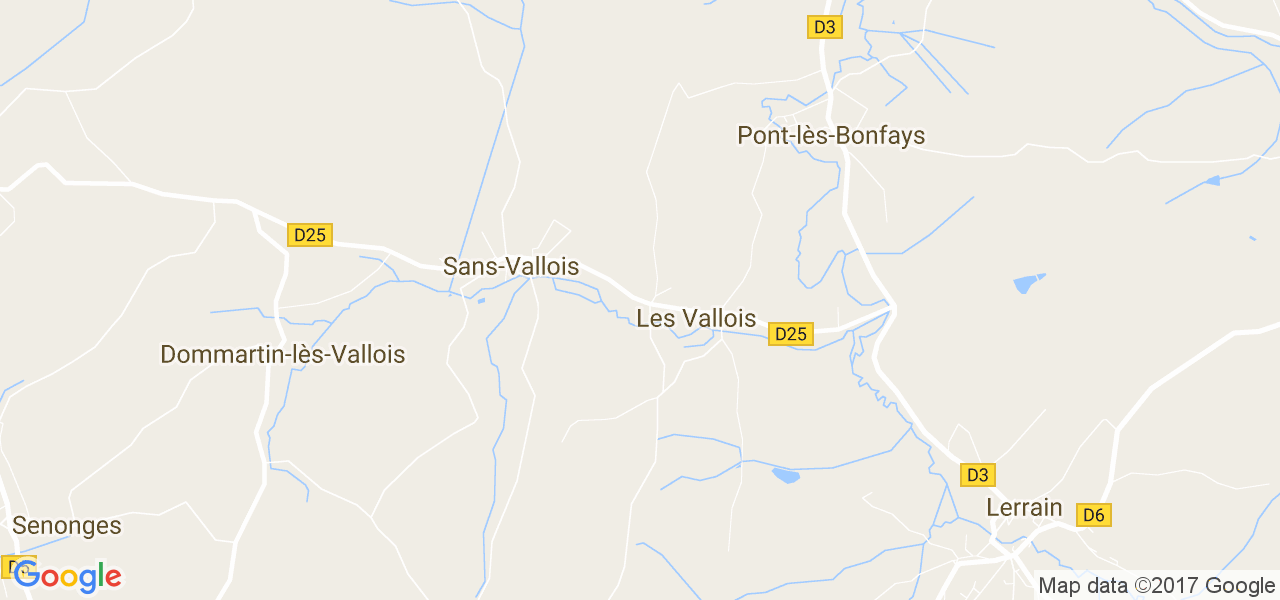 map de la ville de Vallois