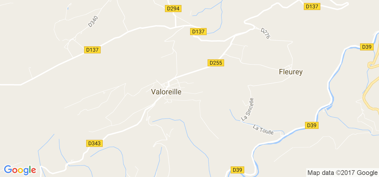 map de la ville de Valoreille