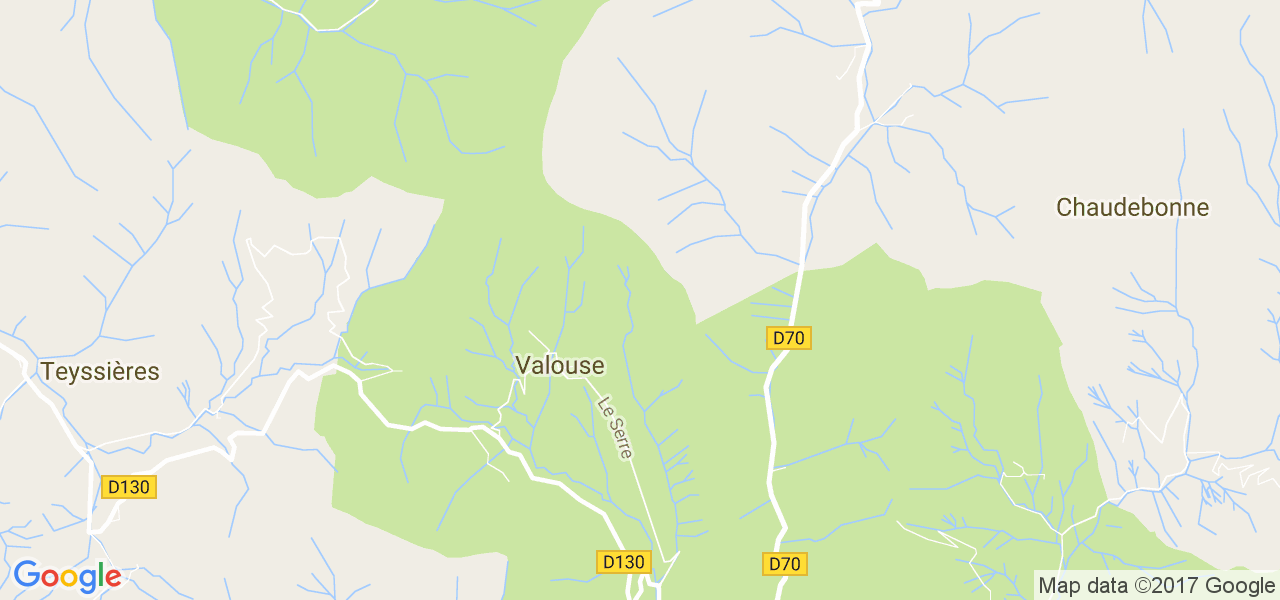 map de la ville de Valouse