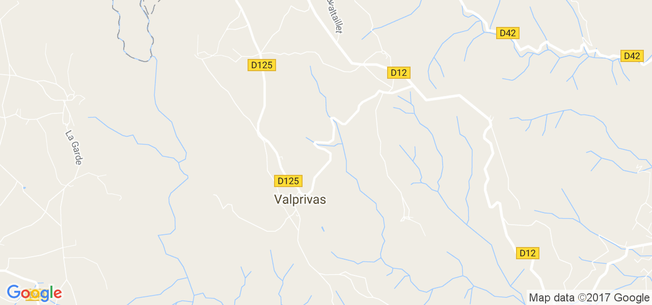 map de la ville de Valprivas