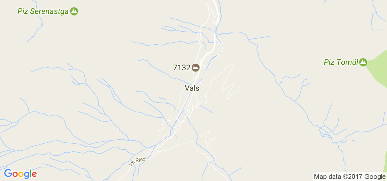 map de la ville de Vals