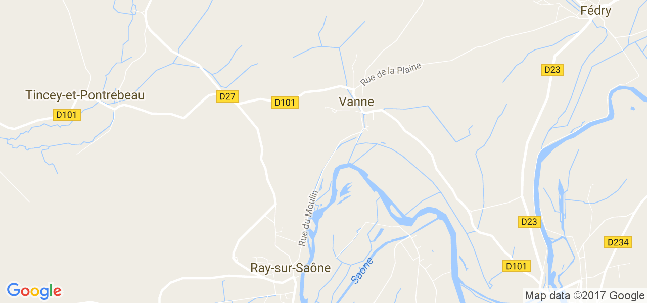 map de la ville de Vanne