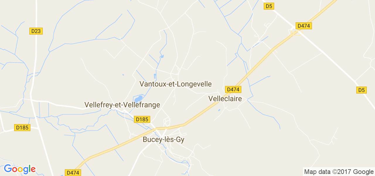 map de la ville de Vantoux-et-Longevelle