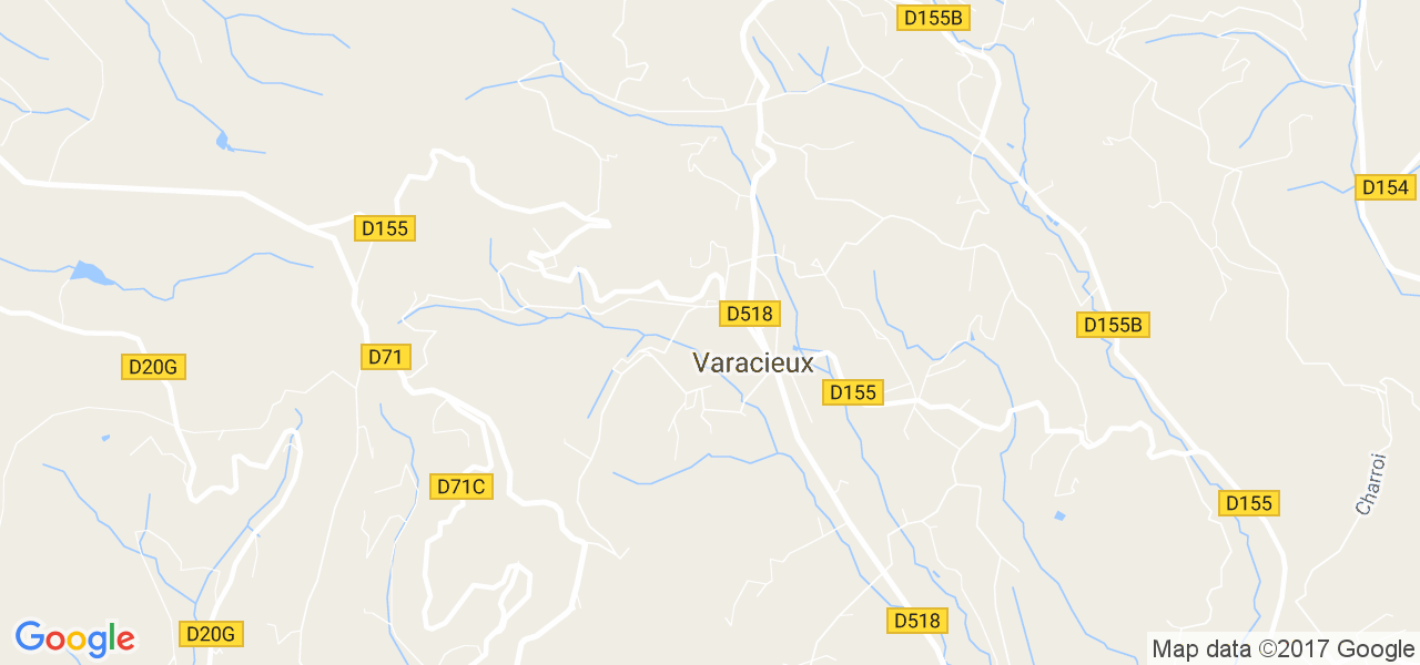 map de la ville de Varacieux