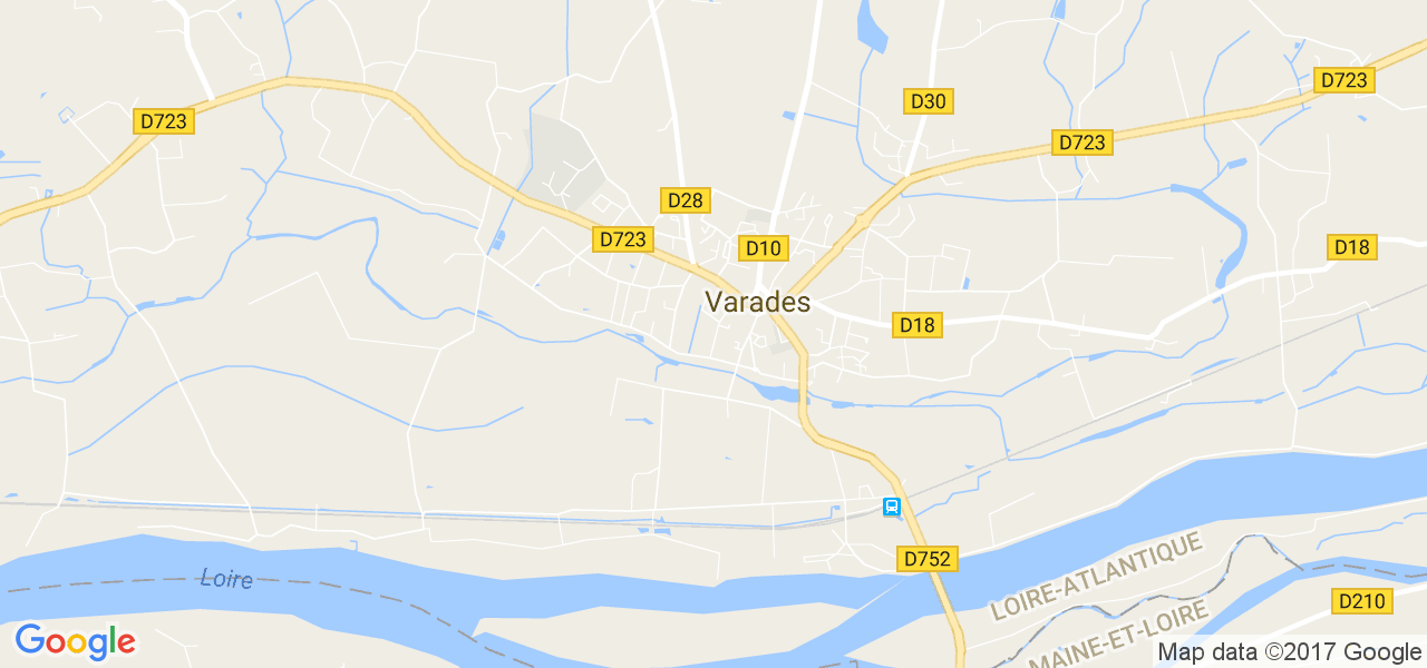 map de la ville de Varades