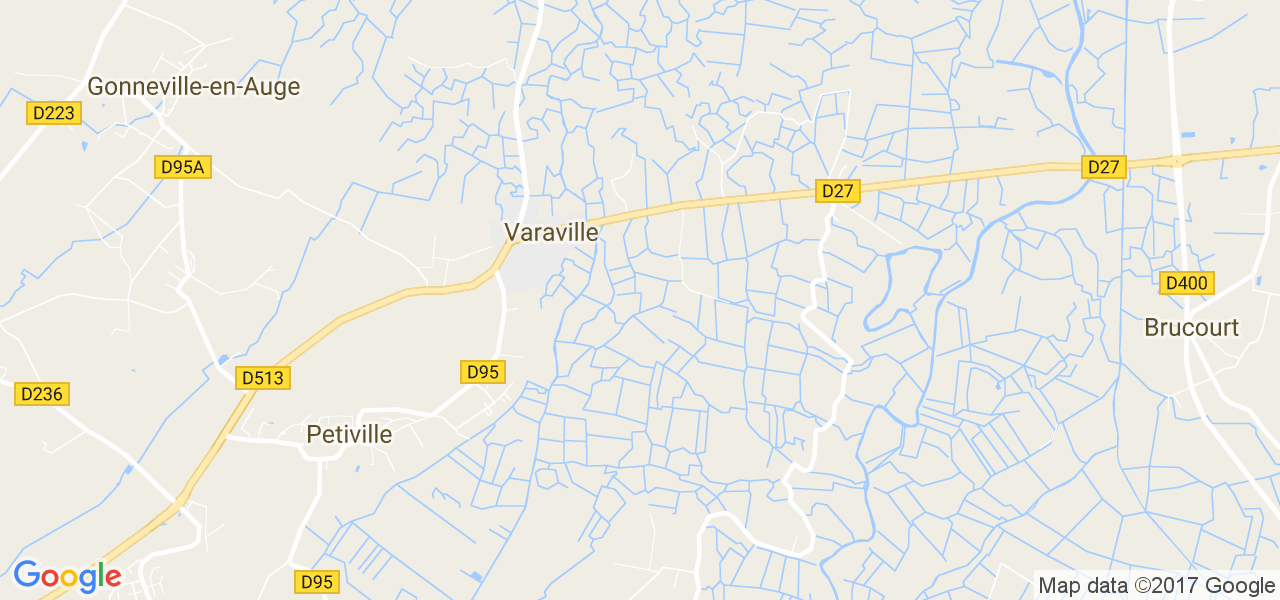 map de la ville de Varaville