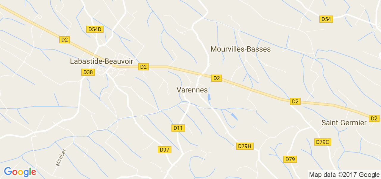 map de la ville de Varennes