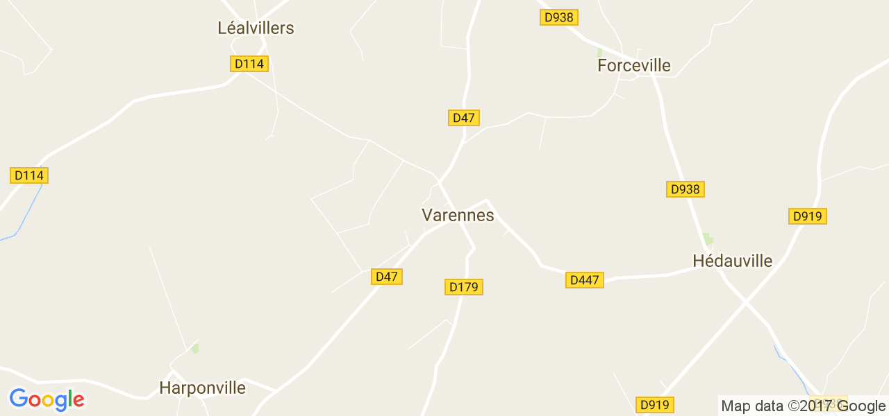 map de la ville de Varennes