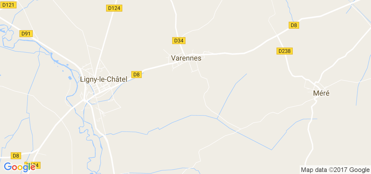 map de la ville de Varennes