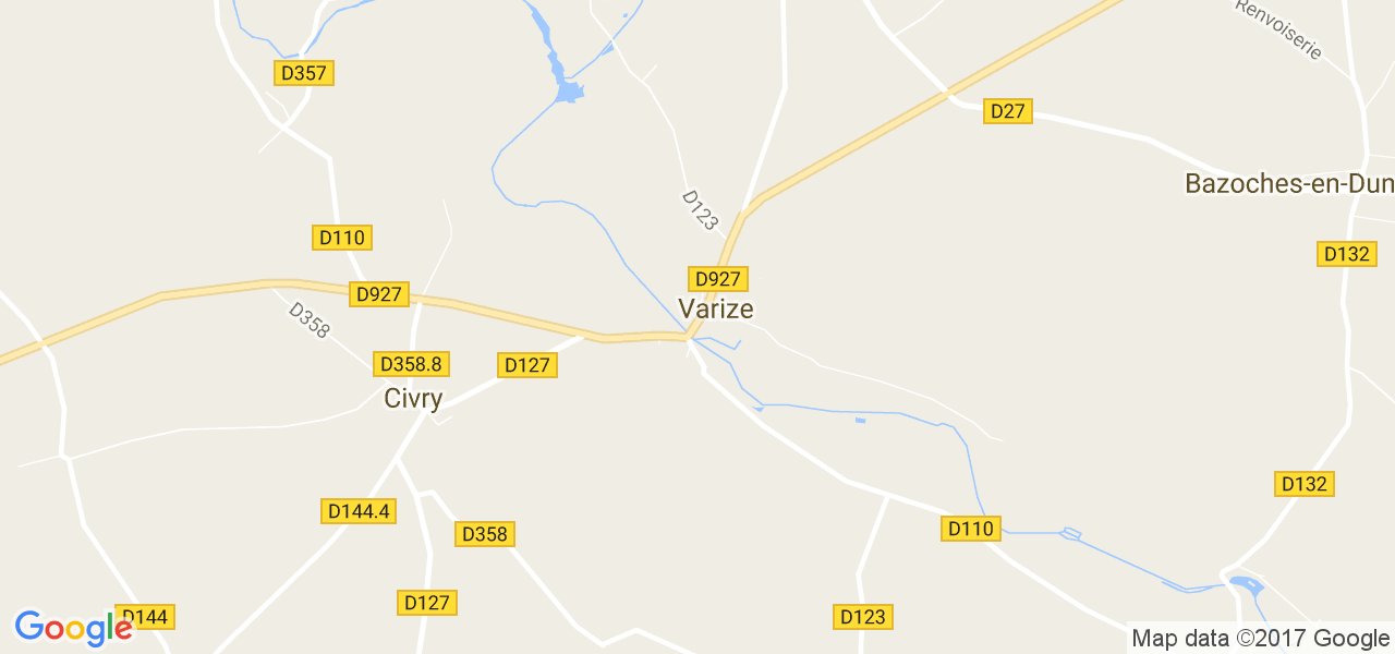 map de la ville de Varize