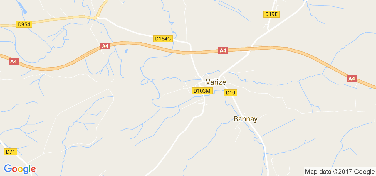 map de la ville de Varize