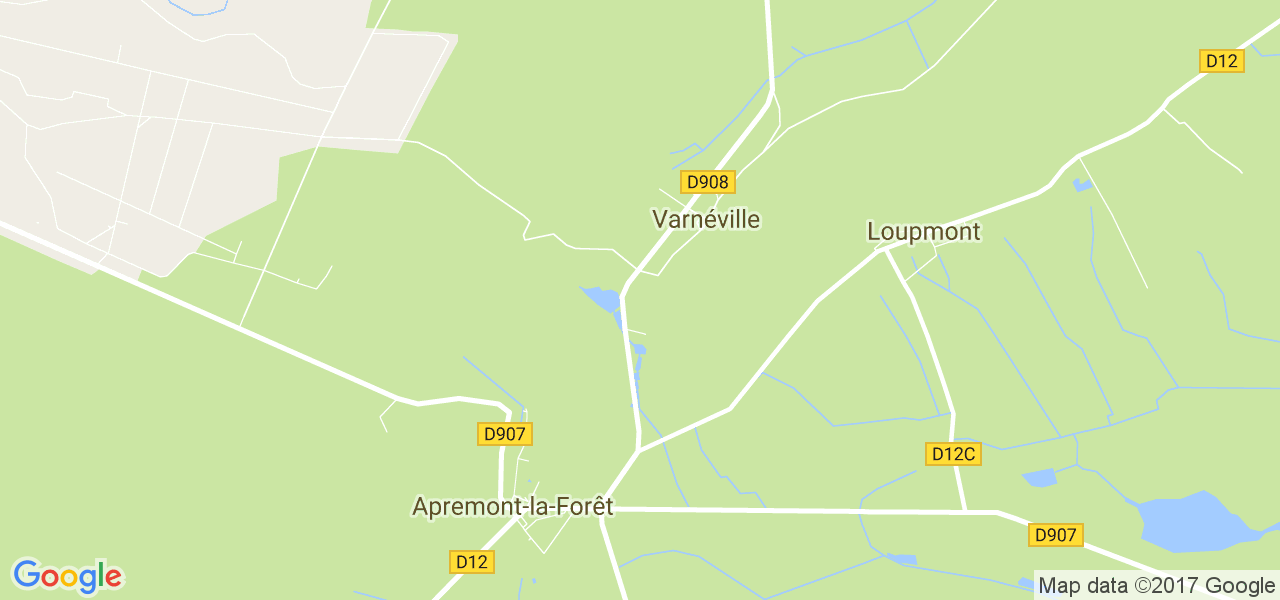 map de la ville de Varnéville