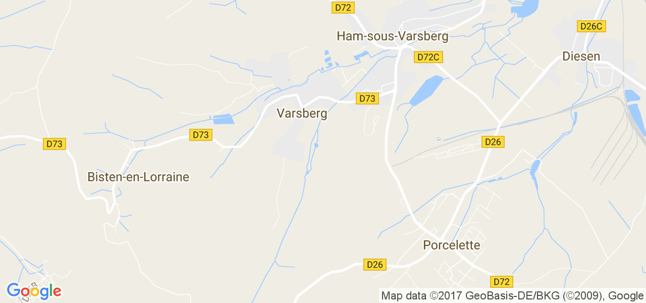 map de la ville de Varsberg