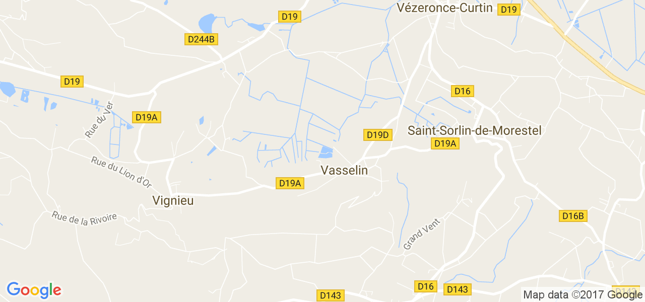 map de la ville de Vasselin