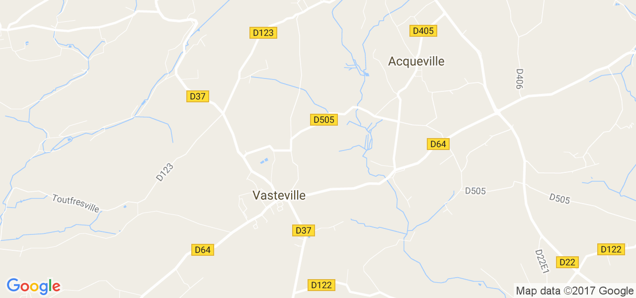 map de la ville de Vasteville