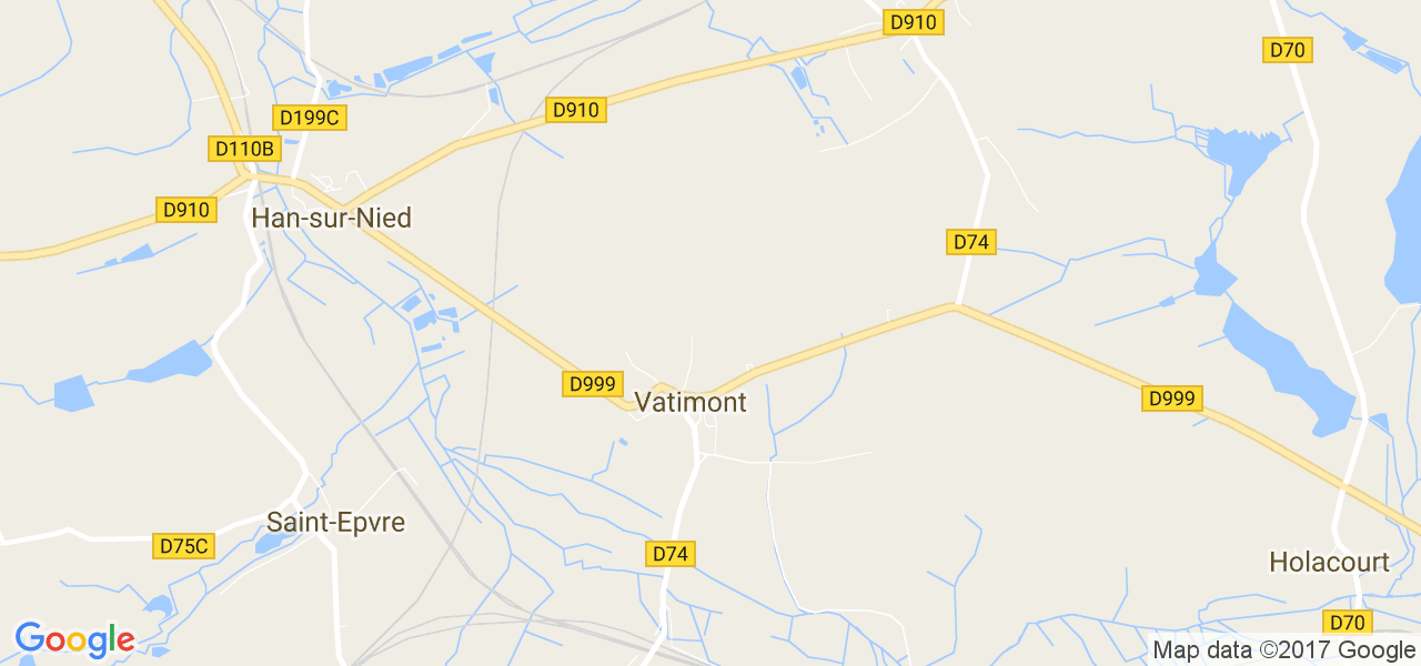 map de la ville de Vatimont