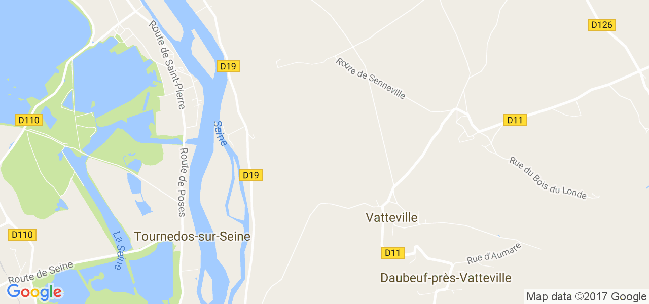 map de la ville de Vatteville