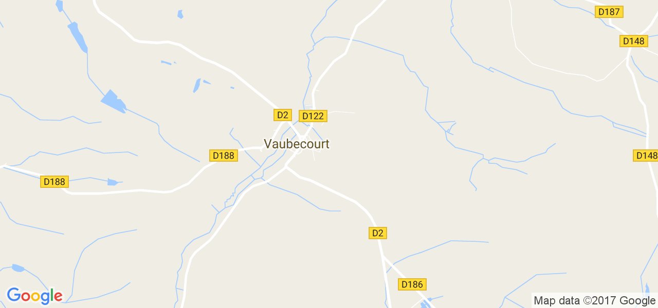 map de la ville de Vaubecourt