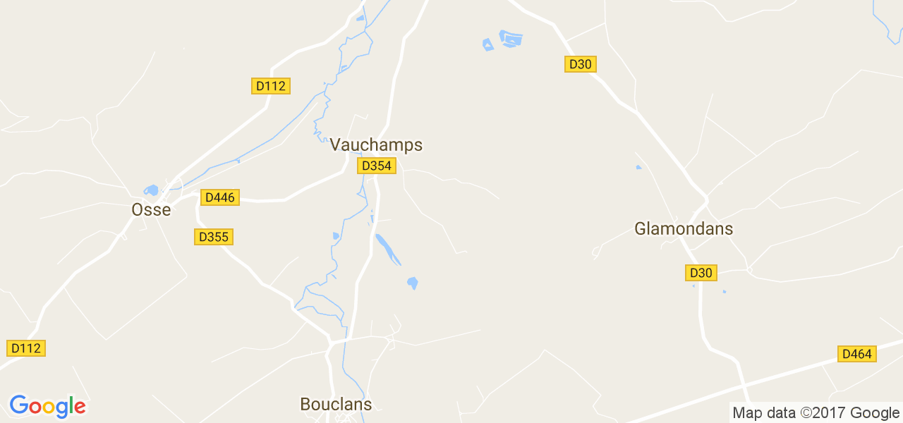 map de la ville de Vauchamps